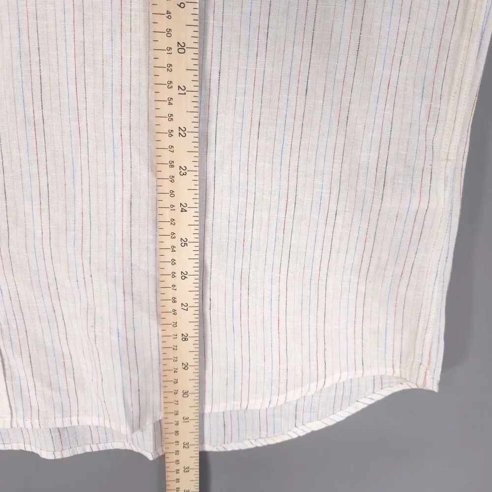 LEVIS New Men’s Shirt Standard‎ XXL Sunset Striped LINEN Blend Ivory 86624-0065
